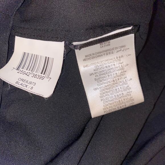 00s BCBGMAXAZRIA Vintage Black Sequin Strapless Tiered Layer Dress - Picture 6 of 9